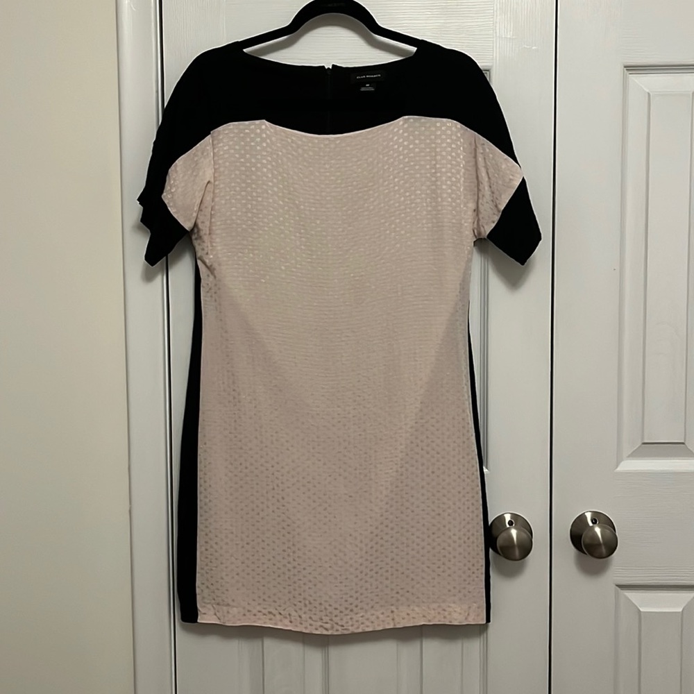 Club Monaco black and pink shortsleeve mini dress